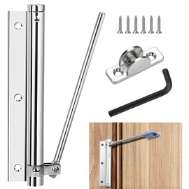 BUENTYA Door Closer Interior Door Bar Door Closer Automatic Door Closer Aluminium Alloy Spring Closer Door Recliner Door Spring Door Automatic Close Door Closer for Quiet Room Doors