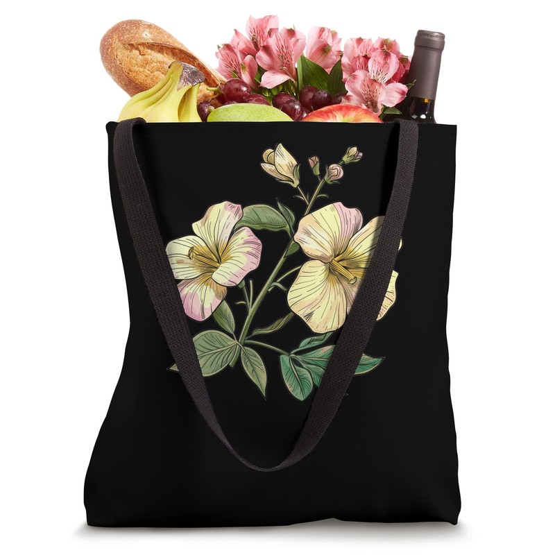 Evening-Primrose 80s Retro Tote Bag