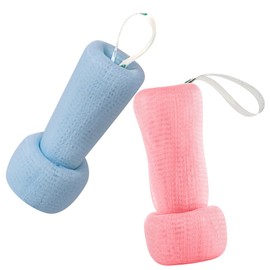 Healvian 2pcs Exfoliating Facial Scrubber Foaming Mesh Body Cleanser for Deep Skin Cleansing and Exfoliation Comfortable Grip for Daily Use