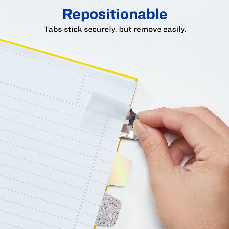 Avery Ultra Tabs Luxe Collection, 1" x 1.5" Mini Tabs,