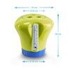 Pool Dosing Float with Thermometer Light Green Large Chlorine Dispenser