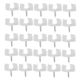 UKCOCO 100 Piezas Clip Tira Luz LED Clips Fijos Para Tiras Luz LED Abrazadera Sujetadores Luces LED Clips Luces Tiras LED Clip Plástico Clips Fijación Para