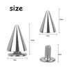 smatime Pointed Punk Rivets Metal Killer Rivets Cone Spikes Studs