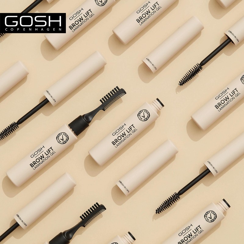GOSH Brow Lift Lamination Eyebrow Gel, Vegan, Colourless Fixing Gel