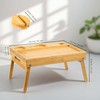 Lavievert 2-in-1 Bed & Couch Arm Tray, Bamboo Sofa Clip
