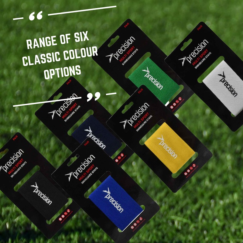 Precision Shin Guard Stays, Pack of 2 Elastic Straps, One