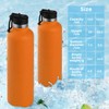 GeeRic Water Bottle 750 ml Stainless Steel Drinking Bottle Double-Walled