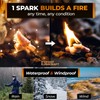 Non-Toxic Waterproof Fire Starters with 5+ Minute Burn for Emergencies,