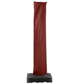 CoolCover by Han Patio Umbrella Cover UV Resistant Outdoor Offset Cantilever Umbrella Covers with Zipper and Rod, Wine Red