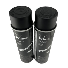 TRANSTAR 4613 - 2 IN 1 PRIMER - BLACK 15oz. ( 2 Pack ) - FREE SHIPPING