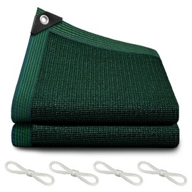 90% Blackish Green Shade Cloth, 12x12FT Resistant Garden Sun Shade Net, Durable Mesh Shade Tarp with Reinforced Grommets for Greenhouse, Plant, Chicken Coop, Pergola, Swimming, Canopy，Patio，Garden