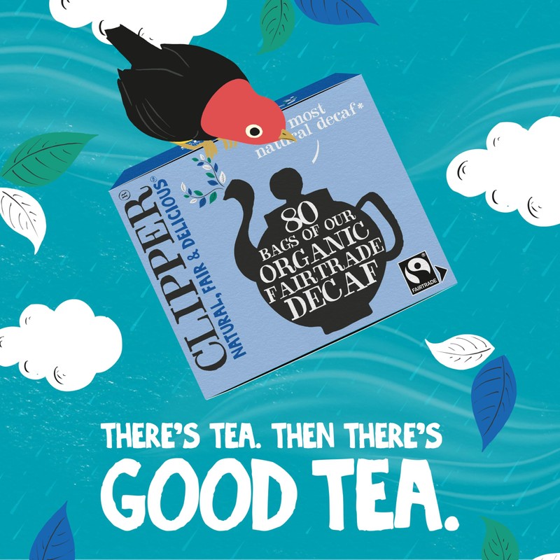 Clipper Tea, Organic Decaf, Plant-Based, Decaffeinated Black Tea, Great Over