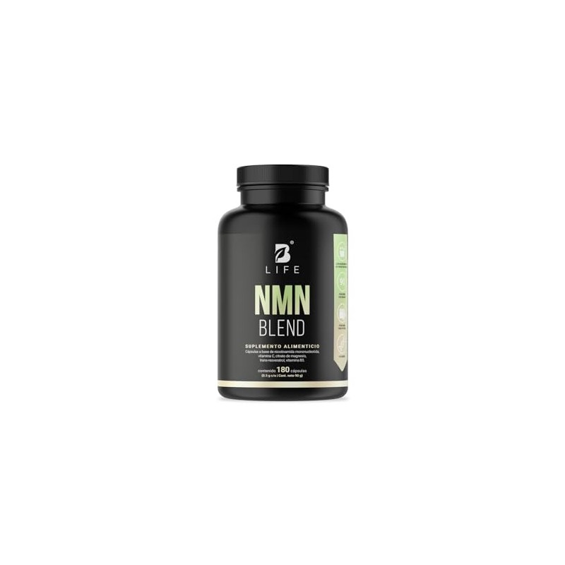 Nmn Blend Precursor Nad 180 Cápsulas 1000 Por Porción Trans