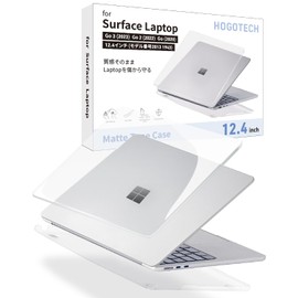 Surface Laptop Go 3/2/1 12.4" Case 2023 2022 2020 Cover Clear Cover 1943 2013 HOGOTECH