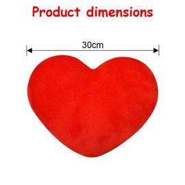 Heart Cushion, Heart Cushion Children's Room, Heart Decorative Cushion, Soft Fluffy Red Heart Cushion, Decorative Cushion, Sofa Cushion, for Children's Room, Sofa Decoration, Girls Home Bedroom