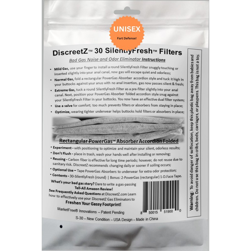 MarketFree Effective Flatulence Relief, End Odor & Noise Up to