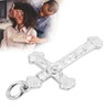 Crucifix Necklace Exquisite 925 Sterling Silver Men's Women's Jesus Cross