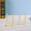 Taicols Display Stand, 4 Pcs Metal Plate Stands for Display,