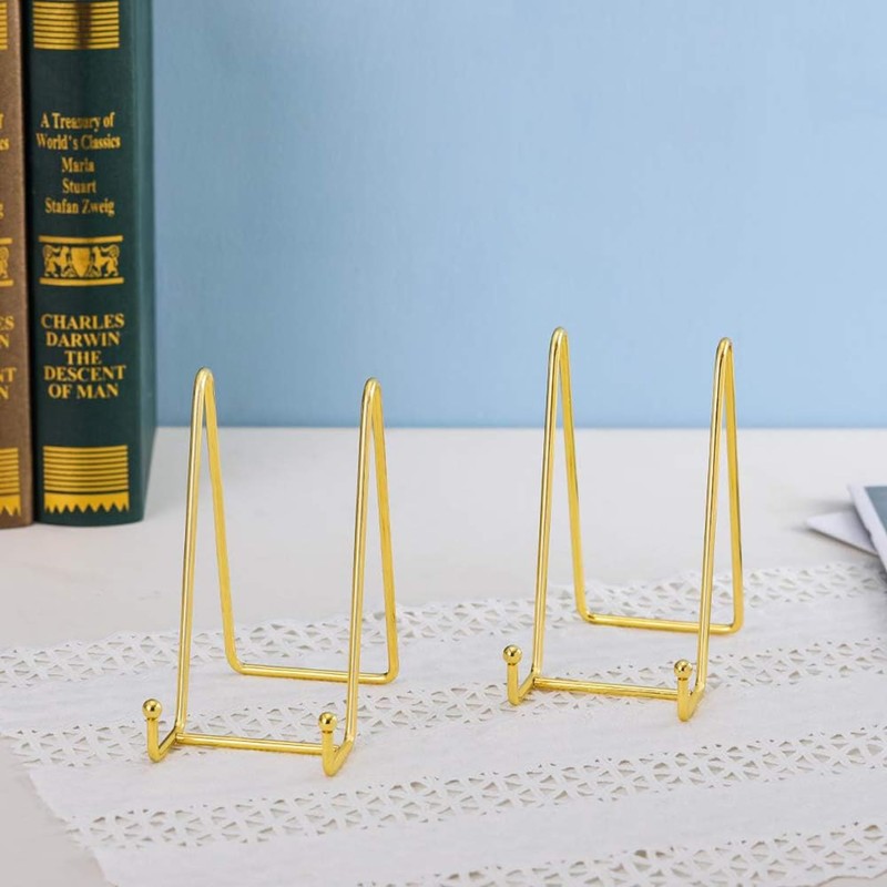 Taicols Display Stand, 4 Pcs Metal Plate Stands for Display,