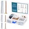 HSEAMALL 210 PCS Metal Expansion Tube Self Tapping Screws Kits