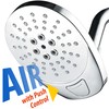 AirJet-400 High Pressure Luxury Multi-Function Shower Head w/ High-Velocity Flow