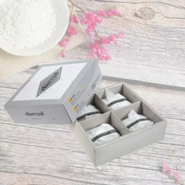 Dasan 다산 숯비누 세트 100g X 4개 목욕 고급 화장 샤워 핸드워시 세수 세안 클렌징 바디워시 Dasan Charcoal Soap Set 100g X 4 Bath Luxury Makeup Shower Handwash Facewash Facial Cleansing Bodywash