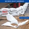 Sabary 5 Pcs Water Barrier 5ft x 6.5Inch Flood Prevention