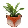 Streamline Imagined Ceramic Orange Fox Planter