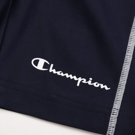 Champion CK-XS504 Kids' Shorts, Swimwear, UV Protection, Stretch, Script Logo, Swim Pants, School Boys, navy