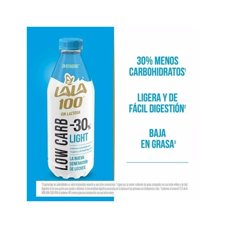 Lala 2X Leche Lala 100 sin lactosa reducida en grasa