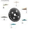 Patio Umbrella Lights Battery Operated (2 Pack) 3 Brightness Modes
