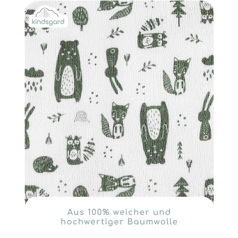 kindsgard Vaskedag Baby Wash Cloths Pack of 12 | 100%