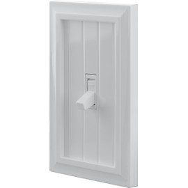 UltraPro Screwless Toggle Switch Wallplate, 1-Gang – Modern Snap-On Cover, Child-Safe, Durable Polycarbonate, Easy DIY Installation, White Coastal, 85751