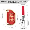 QBUC for Jeep Key Fob Cover with Keychain Flip Key