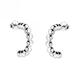 SOFIA MILANI - Women's Earrings 925 Silver - Ball Stud Earrings, Sterling Silver, No Gemstone