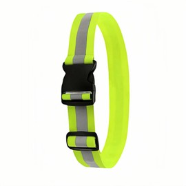 RyanDesign Reflective Safety Belt - Adjustable Military-Grade Elastic Strap for Running, Cycling, Motorcycle | High-Visibility Lime Green | Day & Night Protection (26"-50" Waist)