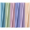 100 Pcs Jumbo Smoothie Straws, Disposable Wide Plastic Drinking Straws, Colorful Plastic Straws for