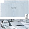 Lescars Set of 2 2 in 1 Universal Windscreen Covers