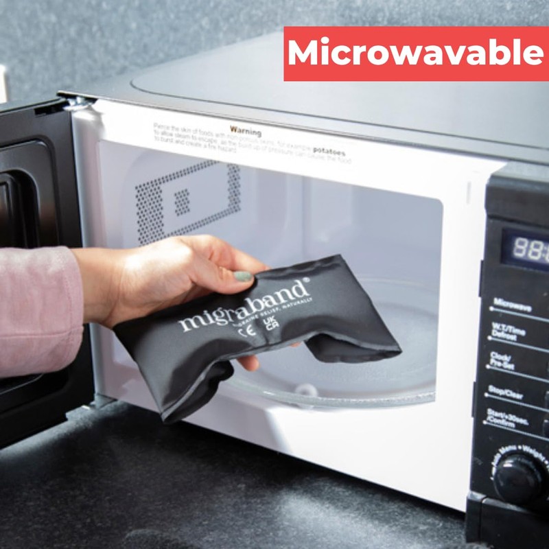 Migraband Migraine Relief Compression Headband with Hot/Cold Gel Pack