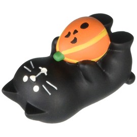 Deco Corporation ZHW-28873 Concombre Pumpkin Kick Cat 1.7 x 0.9 x 1.1 inches (44 x 24 x 28 mm)