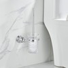 WOLIBEER Crystal Toilet Brush Holder, Chrome Toilet Cup Set with