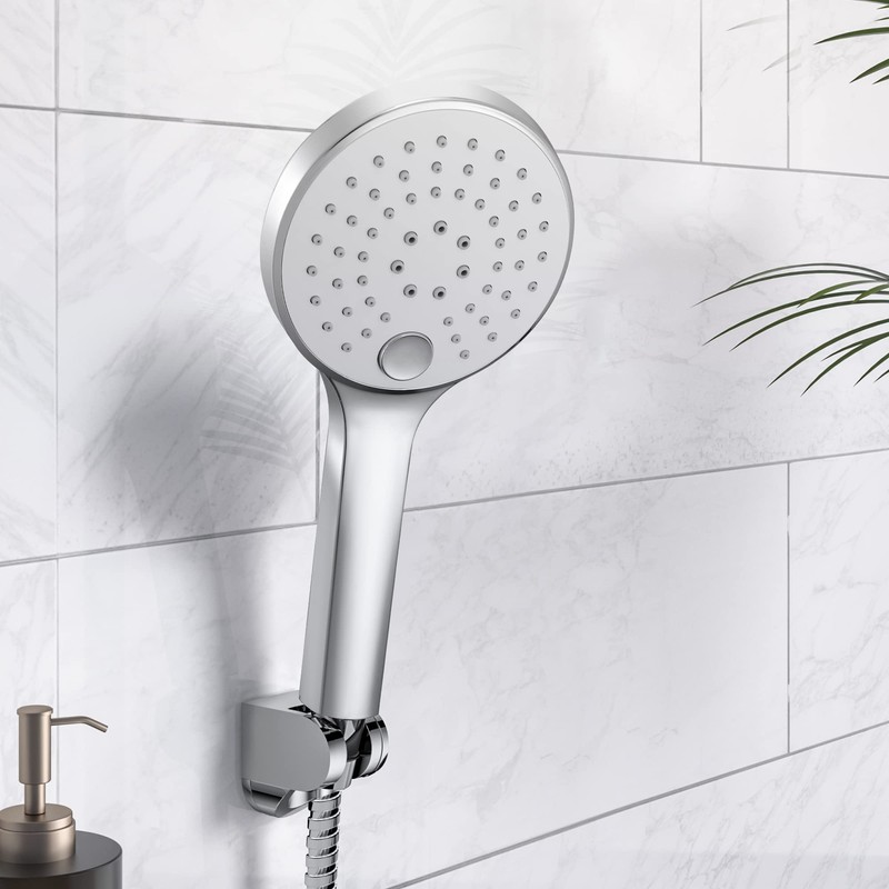 JOHO Hand Shower Head with 3 Jet Types, Round Shower