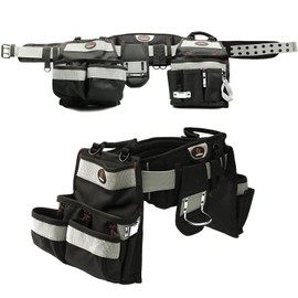TradeGear Part#SZB Electrician's Belt & Bag Combo - Heavy Duty Electricians Tool Belt Designed for Comfort & Durability - Ideal for All Electricians Tools - Fits Sizes XL - 3XL (40"-55")