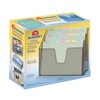 Acrimet Horizontal Triple File Folder Holder Organizer, Open Top Desktop
