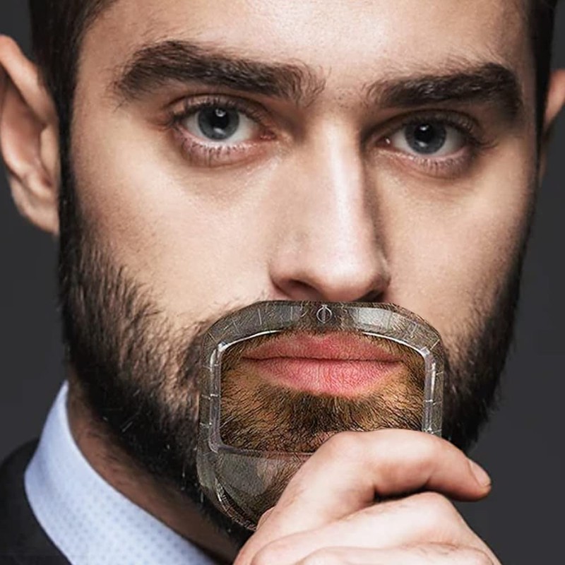 SPEACOUR 5 Piece Beard Shaper Stencil Beard Shaping Tool Beard