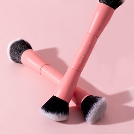 Contour & Blush Duo Brush – High-Quality Soft Makeup Brush for Precise Contouring, Blending, and Highlighting, Suitable for Daily Face Makeup Application
