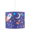 Space Rocket Design Easy Fit Light Shade, Blue Space Ceiling