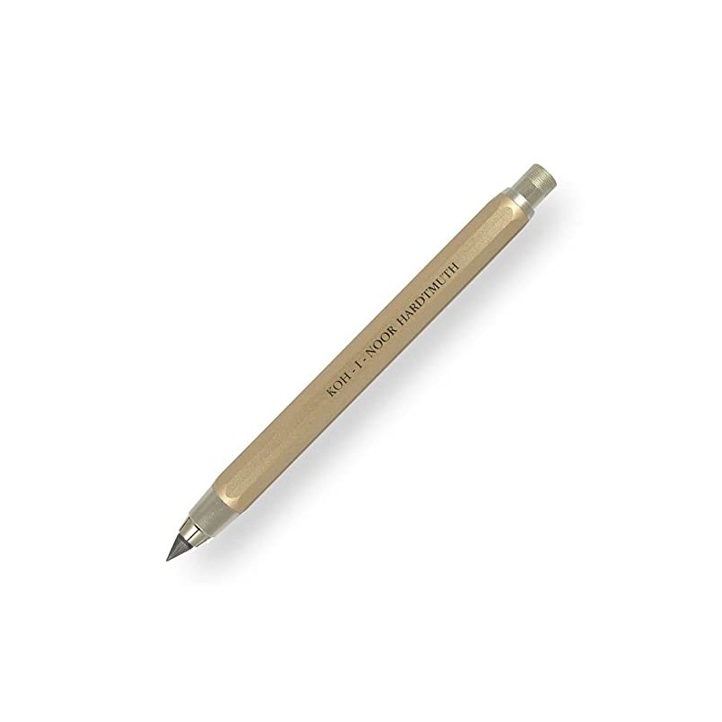 KOH-I-NOOR 5.6mm Diameter Mechanical Clutch Lead Holder Pencil - Gold