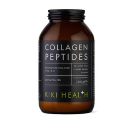 KIKI Health Bovine Collagen Peptides Powder | 100% Hydrolyzed Supplement for Healthy Skin, Nails, Hair, Bones & Joints | Pure Unflavoured Paleo & Keto-Friendly Supplements for Adults - 200g