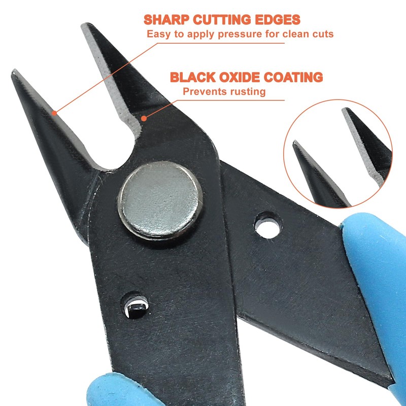 Murtenze 3 Pack 170ii Wire Flush Snips Micro Wire Cutters,